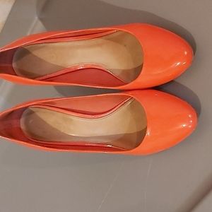 Patent leather heels by coach